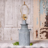 Milk Jug Lamp Base in Weathered Zinc