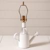 Watering Can Lamp Base in Rustic White