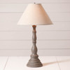 Davenport Wood Table Lamp in Earl Gray with Fabric Linen Shade