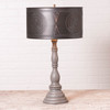 Davenport Wood Table Lamp in Earl Gray with Drum Shade