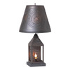 Valley Forge Lamp in Kettle Black with Shade