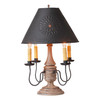 Jamestown Wood Table Lamp in Hartford Buttermilk with Textured Metal Shade