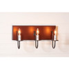 3-Light Vanity Light in Rustic Red