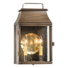 Valley Forge Outdoor Wall Light in Solid Weathered Brass - 2 Light