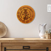 Kokopelli Pair Baltic Birch and Metal Tableau Wall Clock