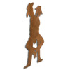 Got Your Back Cowboy Couple Rust Metal Wall Art