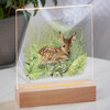 7.25" Waiting for Mom Fawn Acrylic LED Lighted Night Light