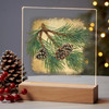 7.25" Fruits of the Red Pine Pinecones Acrylic LED Lighted Night Light