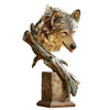 Survivor Wolf Bust Hand Painted Sculpture by Stephen Herrero