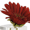 9" Hand Crafted Crystal Square Optical Bud Vase
