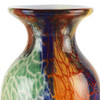 11" Multicolor Art Glass Vase