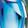 9" Blue Art Glass Vase
