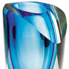 9" Blue Art Glass Vase