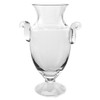 12" Mouth Blown Crystal European Made Trophy Vase