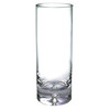11" Clear Mouth Blown Crystal Cylinder Table Vase