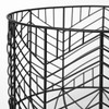 Set of Two Black Metal Wire Chevron Bowls
