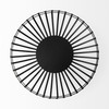 Set of Two Black Metal Wire Decorative Bowls