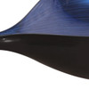 Sleek Blue and Black Lacquer Centerpiece Eye Bowl