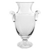 14" Mouth Blown Crystal European Made Trophy Vase