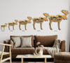 Moose Woodland Profile Rust Metal Wall Art with Forest Scene Silhouette