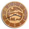 Bison Baltic Birch and Metal Tableau Wall Clock