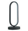 14" Black Metal Desk Led Table Lamp
