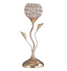 14" Gold Bedside Table Lamp with Clear Novelty Shade