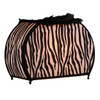12" Black And White Funky Zebra Pattern Novelty Table Lamp