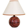 12" Orange Ceramic Bedside Table Lamp with White Shade