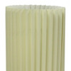 17" Off-White Metal Bedside Table Lamp with Off-White Shade