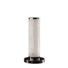 13" Modern White Sand Crystal And Steel Table Lamp