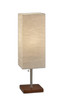Wildside Paper Shade with Walnut Wood Table Lamp