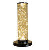 13" Silver Metal Column LED Table Lamp