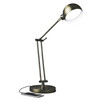 Shiny Satin Brass LED Adjustable Desk Lamp