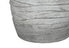 27" Gray Cylinder Table Lamp with Ivory Drum Shade