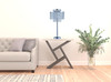 26" Silver Glam Two Tier Chandelier USB Table Lamp