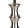 30" Black Solid Wood Bedside Table Lamp with White Lamp Shade