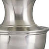 28" Nickel Metal Urn Table Lamp with White Classic Empire Shade