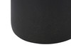 24" Black Ceramic Round Table Lamp with Beige Drum Shade
