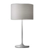 White On White Metal Table Lamp