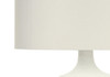 26" Cream Gourd Table Lamp with Cream Drum Shade