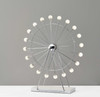 22" Off White Metal Multi Light Bedside LED Table Lamp with Off White Globe Shade