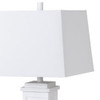 Set of Two 32" White Table Lamp Coastal with White Shade