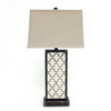 5.25" x 8" x 30" Bronze Rock Floral Base - Table Lamp