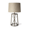 29" Bronze Lamp Base LED with Beige Shade