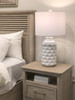 Set of Two 28" White Ceramic Table Lamp with White Cone Shade