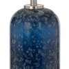 Set of Two 30" Blue Crystal Table Lamp with White Drum Shade