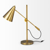 26" Gold Lamp Base LED with Gold Shade
