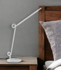 35" White Metal Novelty Desk Table Lamp