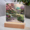 7.25" Pools of Serenity Garden Acrylic LED Lighted Night Light